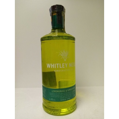 Whitley Neill Lemongrass & Ginger Gin 43% 0,7 l (holá láhev)