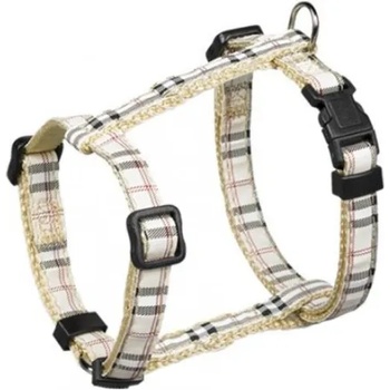 NOBBY Нагръдник tartan бежав ширина 10 мм обиколка - 20-30 см 78204-11