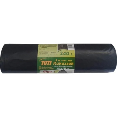 TUTI Голяма платнена торба, 240 л, 5 части, 120x140 см, 40 , TUTI "Giga", черна PDP_543 (PDP_543)