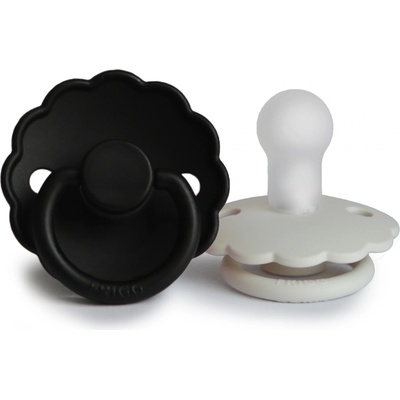 Frigg Daisy silikon 2ks Cream + Jet Black