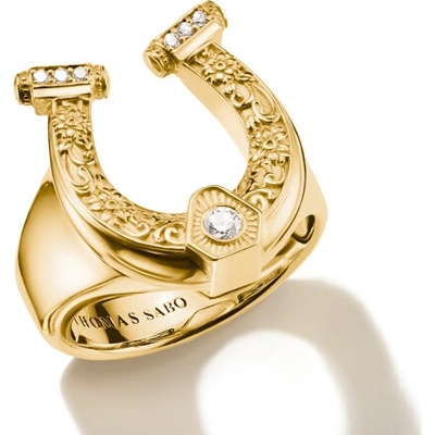 Thomas Sabo prsten Gold Plated Horseshoe TR2509 414 14