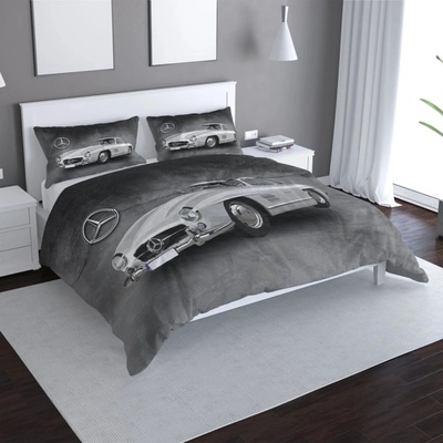 Sablio Obliečky Mercedes Benz 300 SL Sivé pozadie 140x220 70x90