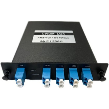 Conneu CWDM мултиплексор 8 канала, 1470-1610 nm, LC-UPC, LGX касета (CNCWDM-LGX-8ch-1470-1610-LC)