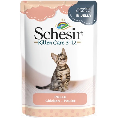 Schesir 24х85г Kitten Schesir консервирана храна в желе за котки - с пиле