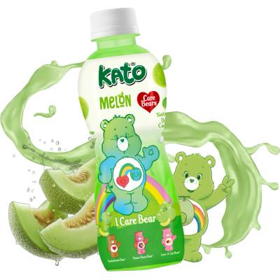Kato Care Bears Melon Juice With Nata De Coco Jelly 320 ml