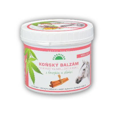 Herbavera Koňský Balzám s konopím a skořicí 500ml + volitelný dárek