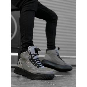 BOA Shoes Мъжки спортни боти ba0192 - Опушеносиви #323557 (323557_Сив)