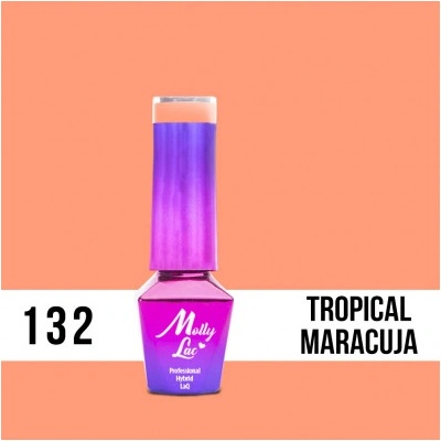 Molly Lac gél lak Tropical Maracuja 132 Oranžová 5 ml