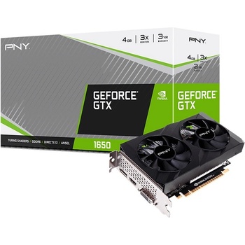 Image 1 of PNY GeForce GTX 1650 4GB GDDR6 Dual Fan (VCG16504D6DFXPB1)