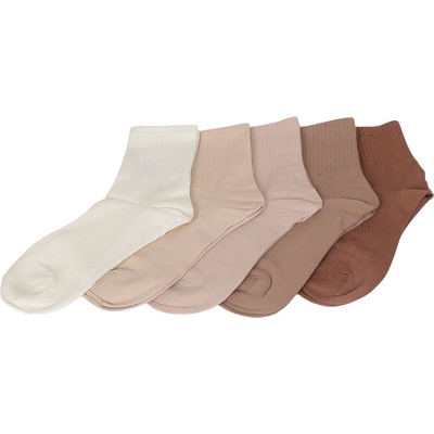 Комплект дамски чорапи в кафяво - 5 чифта