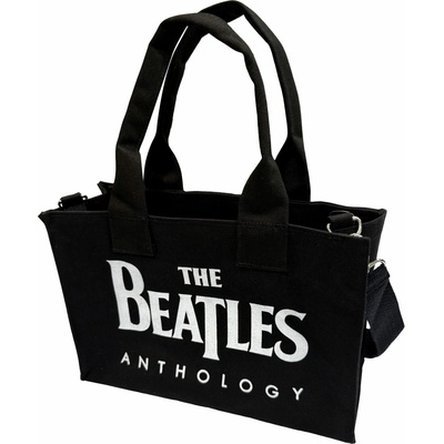 RukaHore Taška cez rameno The Beatles Cotton Tote Bag: Anthology Black Back Print Čierna