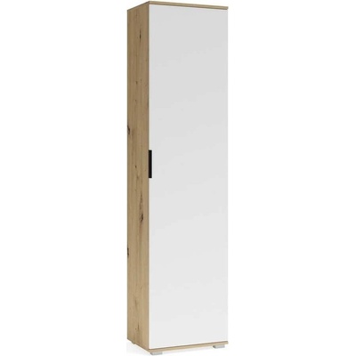 Halmar Předsíňová skříň Walker 50 cm dub artisan bílá – Zboží Dáma