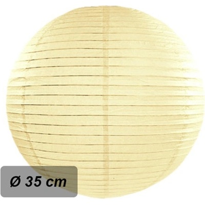 Lampion kulatý 35 cm krémový – Hledejceny.cz