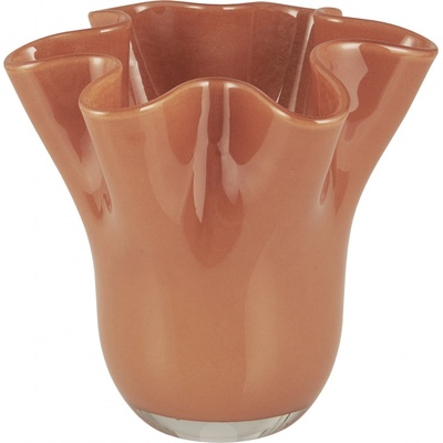 IB LAURSEN Skleněná váza Brown Poppy, hnědá barva, sklo