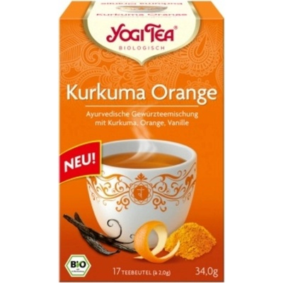 Yogi Tea Bio Ajurvédsky čaj Kurkuma pomaranč 17 ks