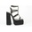 Chic Сандали Chic Women's Studded Multi-Strap Block Heel Platform Heeled Sandal - Black
