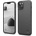 elago Pebble Case - удароустойчив силиконов (TPU) калъф за iPhone 13 (тъмносив)