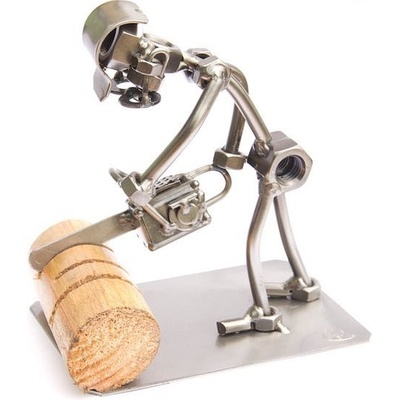 Kovová figurka Dřevorubec 15 cm