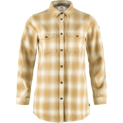 Fjällräven Övik Flannel Shirt W Chalk White-Dune Beige