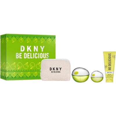DKNY Be Delicious EDP 100 ml + EDP 15 ml + telové mlieko 100 ml + kozmetická taška