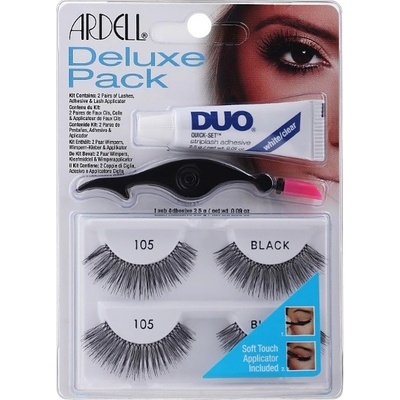 Ardell, Deluxe Pack sada umelých rias 2 páry 105 Black