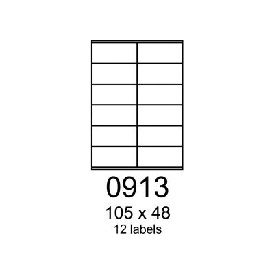 etikety RAYFILM 105x48 univerzálne biele R01000913A (100 list./A4) R0100.0913A