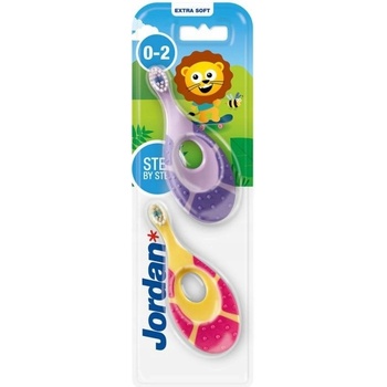 Jordan Step by Step zubná kefka pre deti 0-2 rokov Mäkká 2 ks