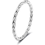 Silenti Jewelry Сребърен пръстен "Минимализъм" - 9 - 59.5мм (19.1мм диам. )