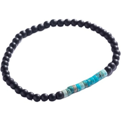 Marc Malone Korálkový náramek s tyrkysem pro muže MCGB5101