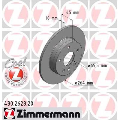 ZIMMERMANN Brzdový kotúč 430262820