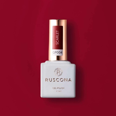 Ruscona gel lak SCARLET 004 11 ml