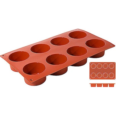 Contacto Silikonová forma na ramekin 8 formiček o průměru 60 mm 6636/068 terakotová