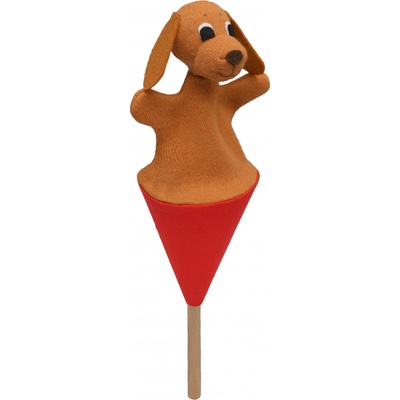 Moravská ústředna Brno Pejsek maňásek v kornoutu 19 cm – Zbozi.Blesk.cz