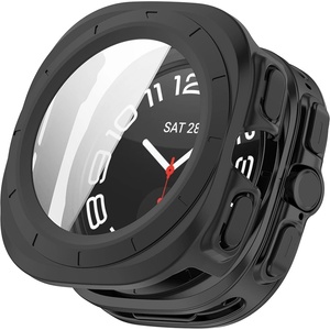 Techsuit Протектор за Samsung Galaxy Watch Ultra (47 мм) + Протектор - Defense360 Pro - черен