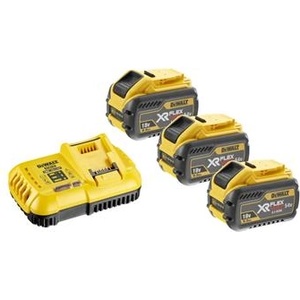 DEWALT Зарядно устройство Dewalt XR FLEXVOLT + 3x 9 Ah батерии DCB118X3 (DCB118X3)