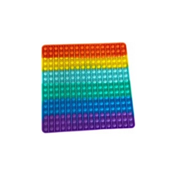 Pop It Rainbow antistresová hračka čtverec Jumbo XXL 30 cm