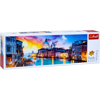 Trefl Панорамен пъзел Trefl от 1000 части - Канал Гранде, Венеция (29037)