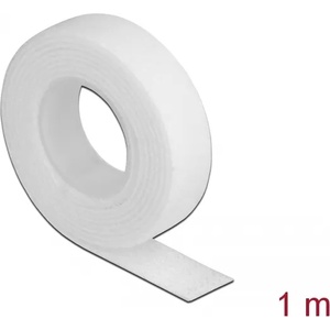 DeLock - ролка с бяла самозалепваща се лента с велкро, В x 1 м x Ш 13 мм