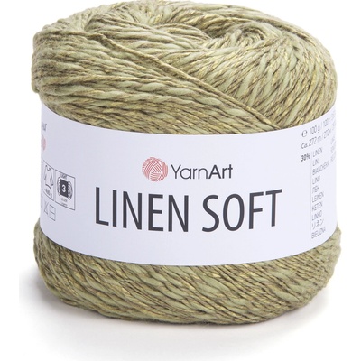 YarnArt Příze Linen soft 7313 olivová