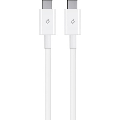 Ttec Кабел ttec - Charge/Data, USB-C/USB-C, 1.2 m, бял (8694470827582)
