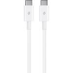 Ttec Кабел ttec - Charge/Data, USB-C/USB-C, 1.2 m, бял (8694470827582)