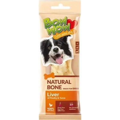 Bow Wow naturálna kosť 1 ks yucca + pečeň vrecko 24 g