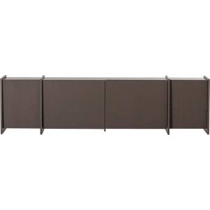 WOOOD Тъмнокафява маса за телевизор от декор от ясен 200x53x44 cm Brock - WOOOD (377891-MI)