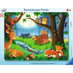 Ravensburger Пъзел Ravensburger от 35 части - Спящи горски животни (05146) - baby