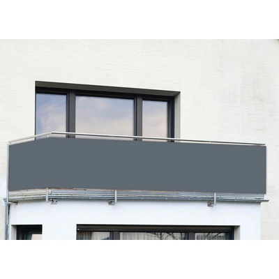 Maximex Černá plastová balkonová zástěna 500x85 cm