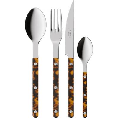 Sabre Paris Sada príborov Bistrot Brillant Faux Tortoise 4 ks