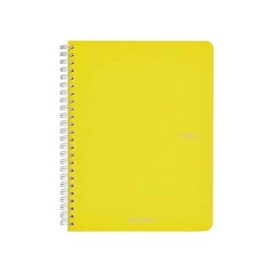 Fedrigoni Тетрадка Ecoqua, A4, картонена корица, със спирала, 70 листа, жълта (19290208)