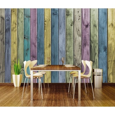 Dimex XL-164 vliesová fototapeta na zeď Wood plank blue rozměry 330 x 220 cm