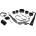 Master Series Hook Up 10-Piece Plush Bondage Set Black