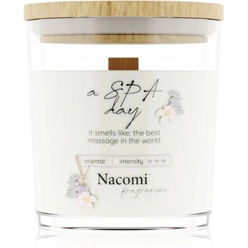 Nacomi Soy Candle Home Fragrances ароматна свещ с дървен фитил 140 гр